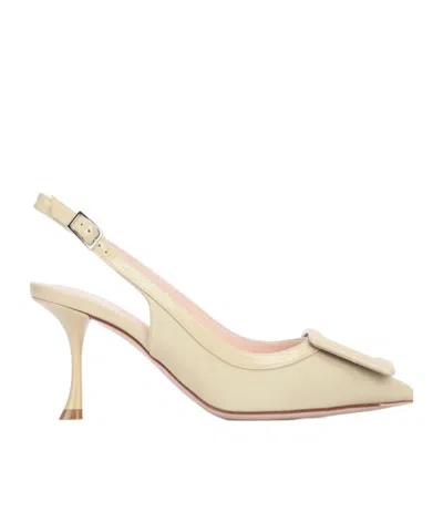 Roger Vivier Viv' In The City Slingback Pumps In Brown