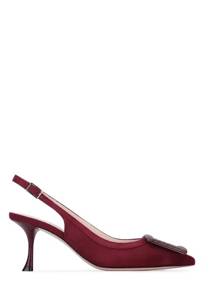 Roger Vivier Viv In The City Slingback Sandals With 65mm Heel In Black