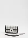 Roger Vivier Elegant Two-tone Mini Clutch With Strass Buckle