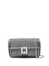 Roger Vivier Viv' Jeu De Fille Metallic Clutch Bag In Grey