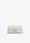 Roger Vivier Viv' Jeu De Fille Leather Clutch Bag In White