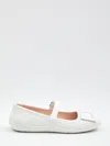 Roger Vivier Low Mary Janes Ballerina In Nappa Leather In Multi