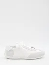 Roger Vivier Viv' Low Sneakers In Suede In White