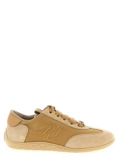 Roger Vivier Viv Low Sneakers In Sand