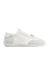 Roger Vivier Viv Suede-trimmed Canvas Sneakers In White