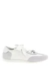 Roger Vivier Viv Suede-trimmed Canvas Sneakers In White