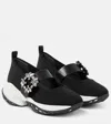 Roger Vivier Viv' Match Embellished Sneakers In Black