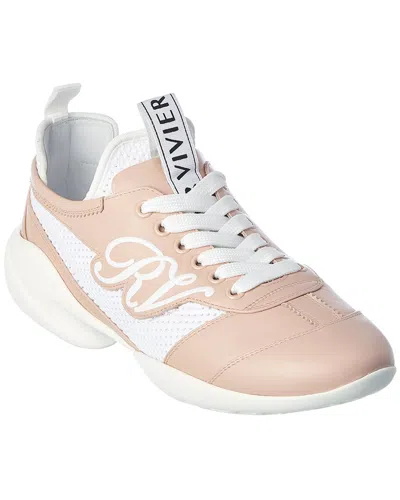 Roger Vivier Viv Match Rv Leather Sneaker In Yellow