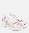 Roger Vivier Viv On The Run Sneakers In Pink