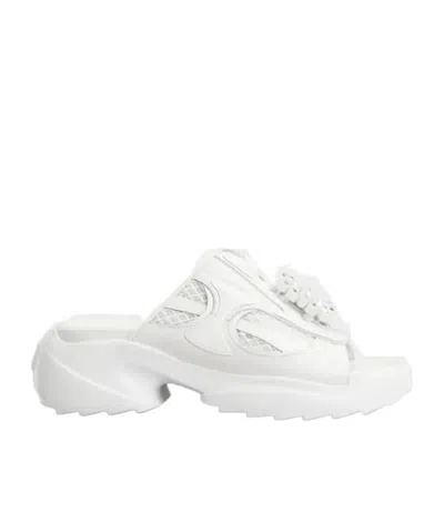 Roger Vivier Viv' On The Run Mules In White