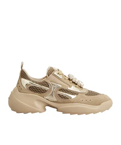 Roger Vivier Viv' On The Run Sneakers In Brown
