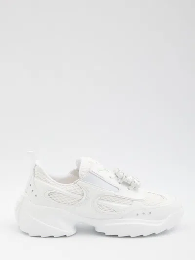 Roger Vivier Viv' On The Run Sneakers In White