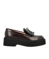 Roger Vivier Viv Rangers High Strass Loafer In Black