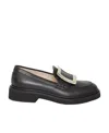 Roger Vivier Viv Rangers Met Buc 25 Loafers In Black