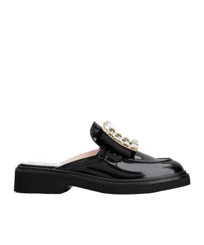 ROGER VIVIER ROGER VIVIER VIV' RANGERS EMBELLISHED SLIP-ON MULES