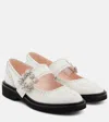 Roger Vivier Viv' Rangers Ballet Flats In Bianco