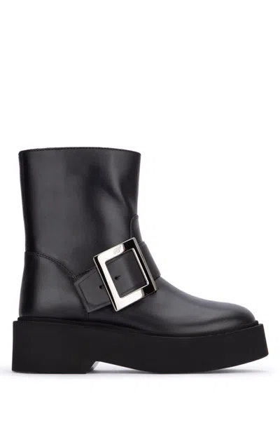 ROGER VIVIER VIV RANGERS HIGH MET BIKERS BOOTIE