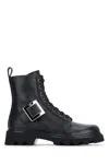 Roger Vivier Lace-up Ankle Boots With Rubber Sole In Black