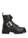 Roger Vivier Viv Rangers Lace-up Bootie 20 Boots Black