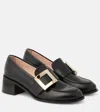 Roger Vivier Viv Rangers Buckled Patent-leather Loafers In Black