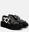 Roger Vivier Women Viv Rangers High Metal Sandal In Black