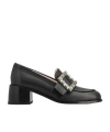 Roger Vivier Viv Rangers Buckled Patent-leather Loafers In Black