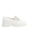 Roger Vivier Viv' Rangers Loafers In White
