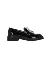 Roger Vivier Viv Rangers Black Patent Loafers In Black  