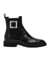 Roger Vivier Viv Rangers Low-cut Boots In Black