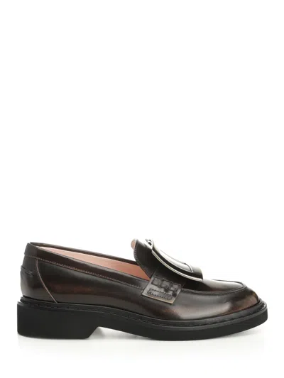 Roger Vivier Viv Rangers Met Buc Loafer 25 Scarpe Basse Brown