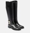 Roger Vivier "très Vivier Leather Boots In Black