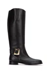 Roger Vivier Viv Riding Metal Boot In Black