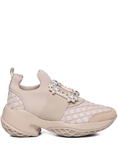 Roger Vivier Viv Run Buckle Sneakers In Pattern
