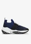Roger Vivier Viv' Run Crystal Buckle Sneakers In Multicolor