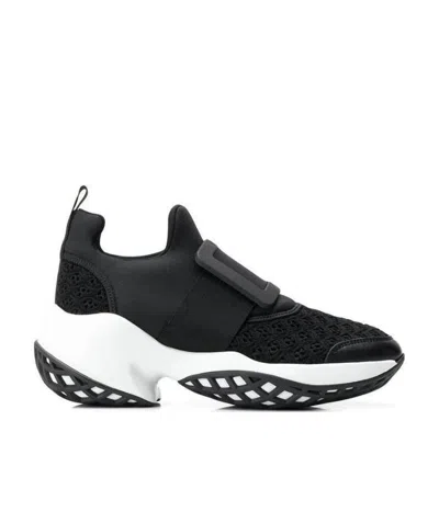 ROGER VIVIER ROGER VIVIER VIV' RUN COVERED BUCKLE SNEAKERS
