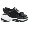 Roger Vivier Viv' Run Embellished Sandals In Black Leather In Black