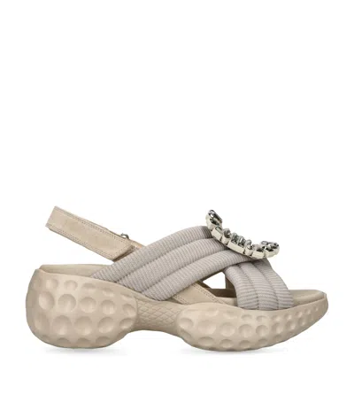 Roger Vivier Viv' Run Light Strass Sandals