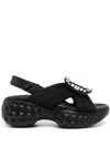 Roger Vivier Women Viv Run Slingback Sandals In Black
