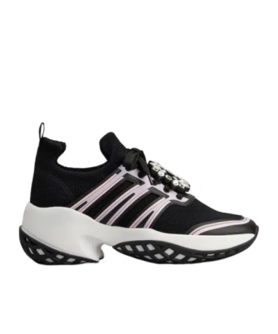 ROGER VIVIER ROGER VIVIER MESH PANELLED SNEAKERS