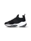 Roger Vivier Roger Viv Mesh Crystal Embellished Slip On Sneakers In Black Nylon In Black