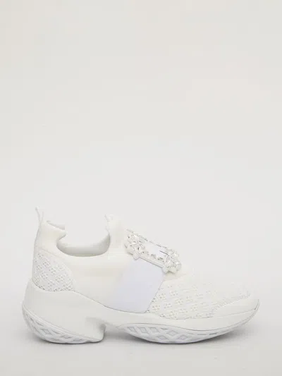 Roger Vivier Viv' Run Sneakers In White