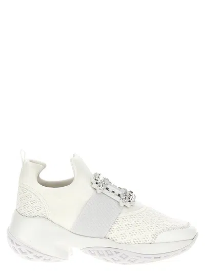 Roger Vivier Viv Run White Sneakers