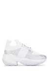 Roger Vivier Viv Run Strass Technical In White