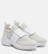 Roger Vivier Viv' Run Woven Sneakers In White