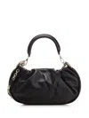 Roger Vivier Gathered Black Nappa Lamb Leather Handbag