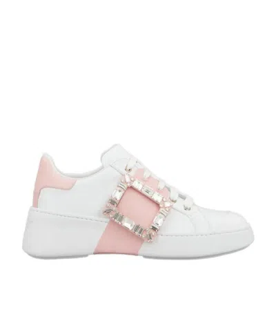 ROGER VIVIER ROGER VIVIER VIV' SKATE STRASS BUCKLE SNEAKERS