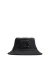 Roger Vivier Skate Bucket Hat Contrast Stitching In Black