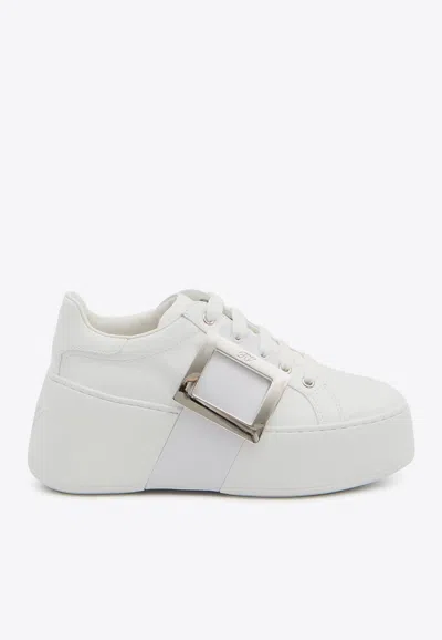ROGER VIVIER VIV' SKATE FLATFORM SNEAKERS