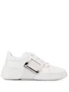 Roger Vivier High-top Sneakers With Extra Laces In White