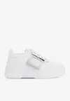 Roger Vivier High-top Sneakers With Extra Laces In White